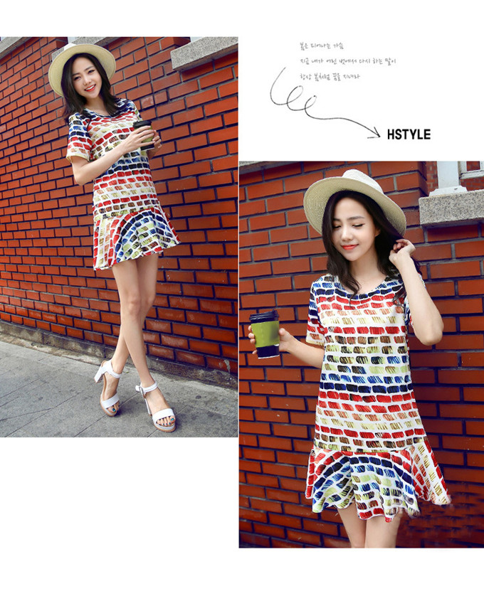 WD6108 Colourful Dress As Picture